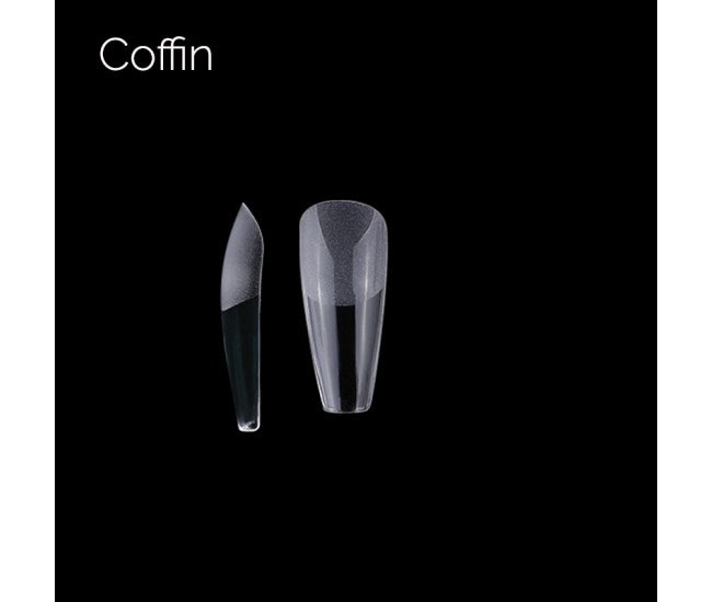 1300082 - LONG COFFIN - SOFT GEL TIPS - 240PCS