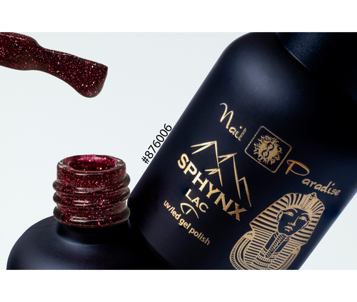 876006 -  DISCO LAC RUBY RED - “SPHYNX” GEL POLISH 10ML (disco/reflective finish)