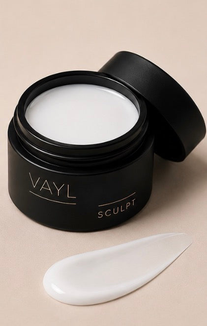 VAYL - SCULPT BALANCE - LUNA WHITE (MED/HIGH VIS HARD GEL) - 12g
