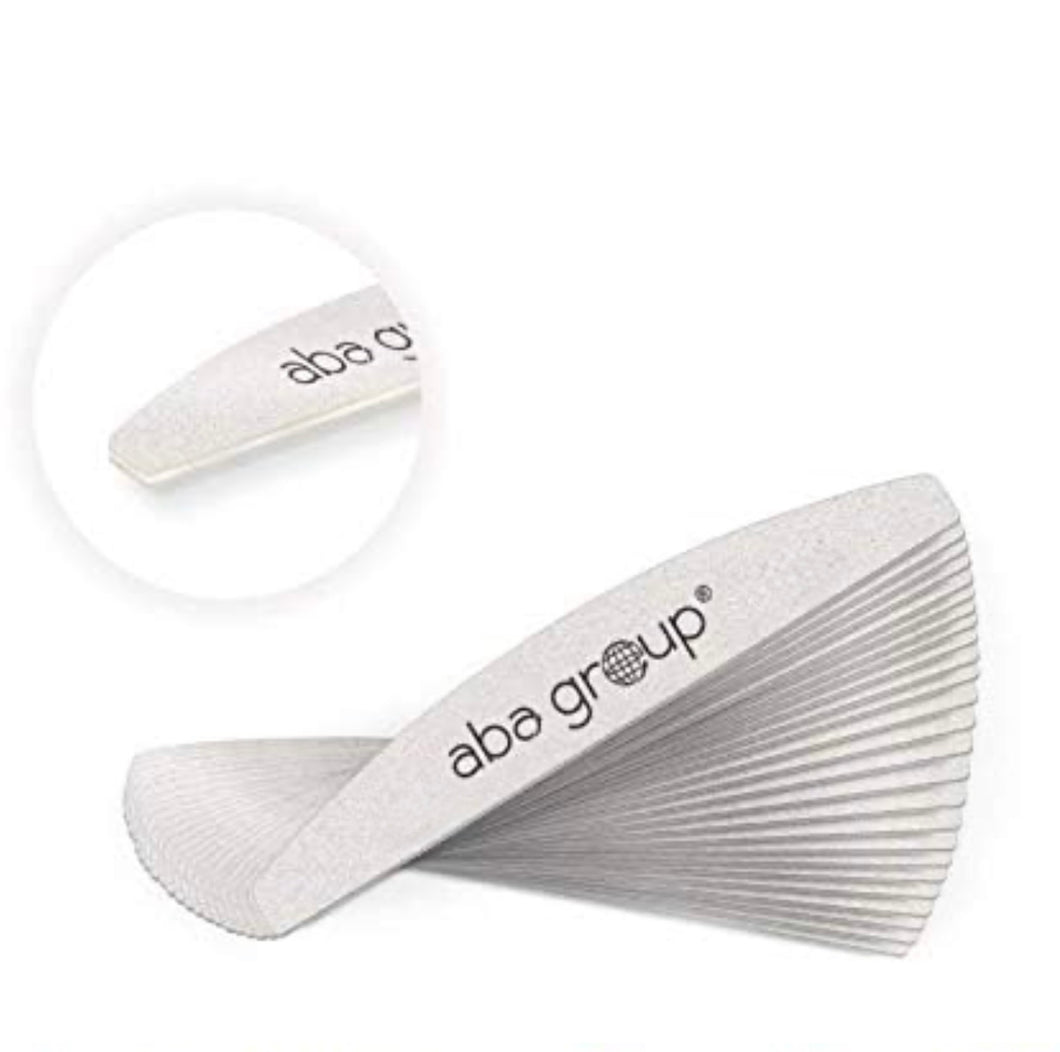 ABA 150/150 CRESENT NAIL FILE - 25 PACK