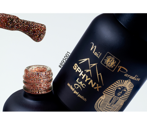 895001 - CRUNCHY POMEGRANATE - “SPHYNX” GEL POLISH 10ML (glitter)