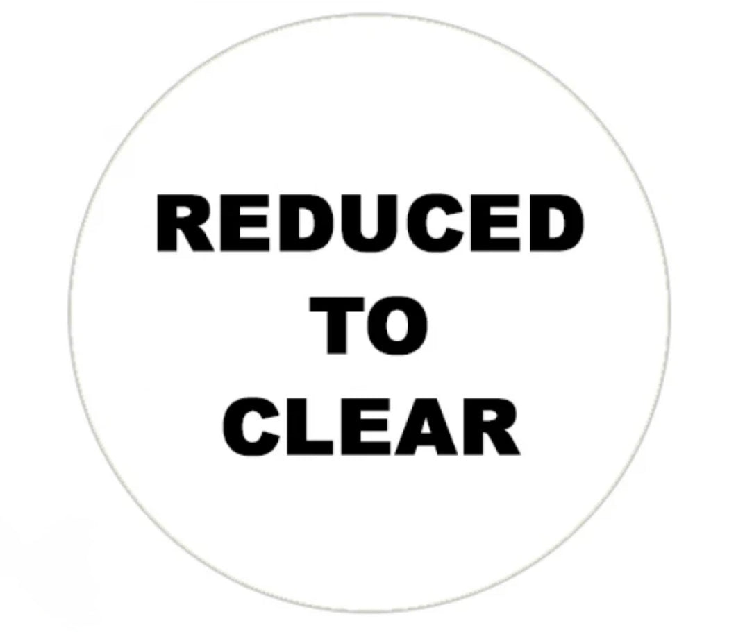 Reduced to clear