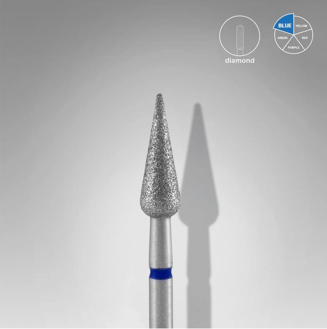STALEKS - DIAMOND BIT, BLUE, POINTED PEAR