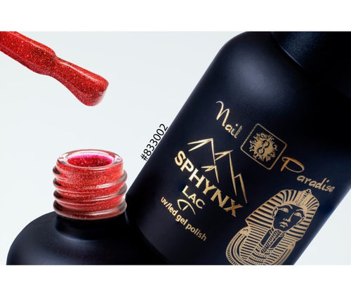 833002 - RED SAMURAI SWORD - “SPHYNX” GEL POLISH 10ML (glitter)