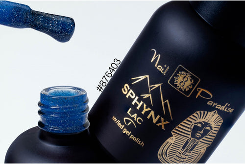 876403 - DISCO LAC DIAMOMD BLUE - “SPHYNX” GEL POLISH 10ML (disco/reflective finish)